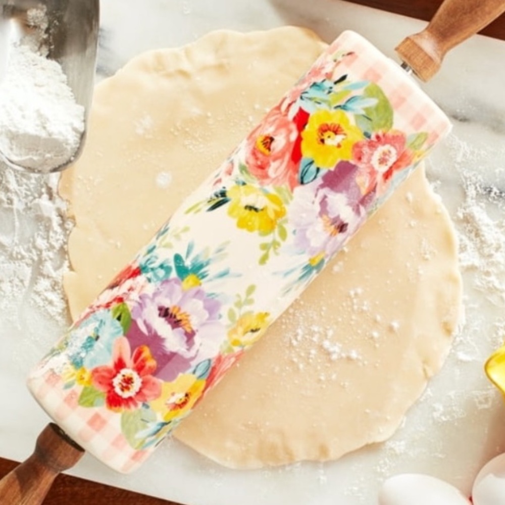 NWT Pioneer Woman Sweet Romance Blossoms Rolling Pin